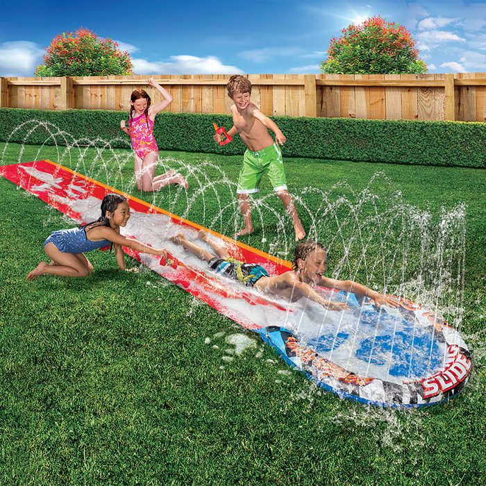 Banzai 28' x '204 Inflatable Water Slide Wayfair